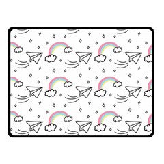 Cute Art Print Pattern Double Sided Fleece Blanket (small)  by Vaneshart