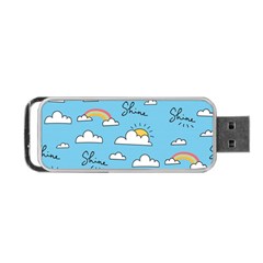 Sky Pattern Portable Usb Flash (two Sides) by Vaneshart