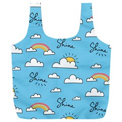 Sky Pattern Full Print Recycle Bag (xxxl)