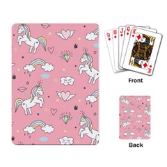 Cute Unicorn Seamless Pattern Playing Cards Single Design (rectangle) by Vaneshart