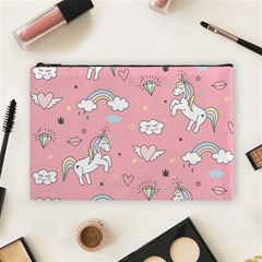 Cute Unicorn Seamless Pattern Cosmetic Bag (large) by Vaneshart