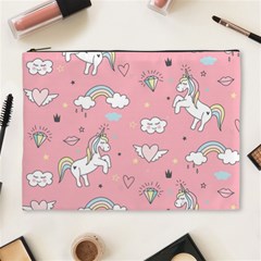 Cute Unicorn Seamless Pattern Cosmetic Bag (xl) by Vaneshart