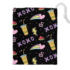 Cute Girl Things Seamless Background Drawstring Pouch (4xl)