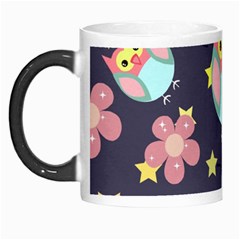 Owl Stars Pattern Background Morph Mugs by Vaneshart