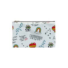 Abstract Fashion Background Suitable Fabric Printing Cosmetic Bag (small) by Vaneshart