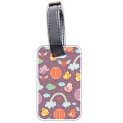 Cute Seamless Pattern With Doodle Birds Balloons Luggage Tag (two Sides) by Vaneshart