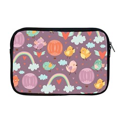 Cute Seamless Pattern With Doodle Birds Balloons Apple Macbook Pro 17  Zipper Case by Vaneshart