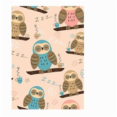 Seamless Pattern Owls Dream Cute Style Fabric Large Garden Flag (Two Sides)