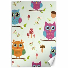 Forest Seamless Pattern With Cute Owls Canvas 20  X 30 