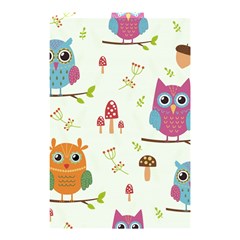 Forest Seamless Pattern With Cute Owls Shower Curtain 48  X 72  (small)  by Vaneshart