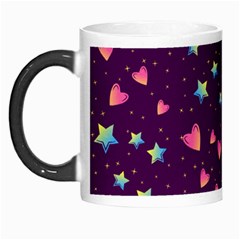 Colorful Stars Hearts Seamless Vector Pattern Morph Mugs by Vaneshart