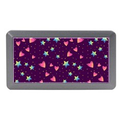 Colorful Stars Hearts Seamless Vector Pattern Memory Card Reader (mini) by Vaneshart