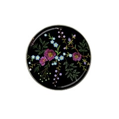 Embroidery Trend Floral Pattern Small Branches Herb Rose Hat Clip Ball Marker (10 Pack) by Vaneshart