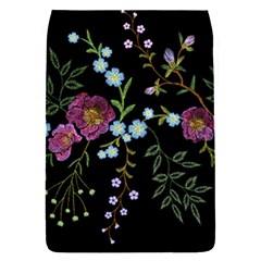 Embroidery Trend Floral Pattern Small Branches Herb Rose Removable Flap Cover (s) by Vaneshart