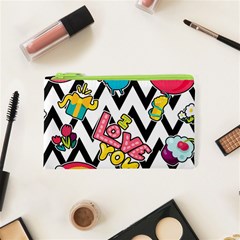 Vector Romantic Love Seamless Pattern Cosmetic Bag (xs) by Vaneshart