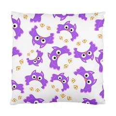 Purple Owl Pattern Background Standard Cushion Case (one Side) by Vaneshart