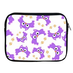 Purple Owl Pattern Background Apple Ipad 2/3/4 Zipper Cases by Vaneshart