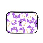 Purple Owl Pattern Background Apple MacBook Pro 15  Zipper Case Front