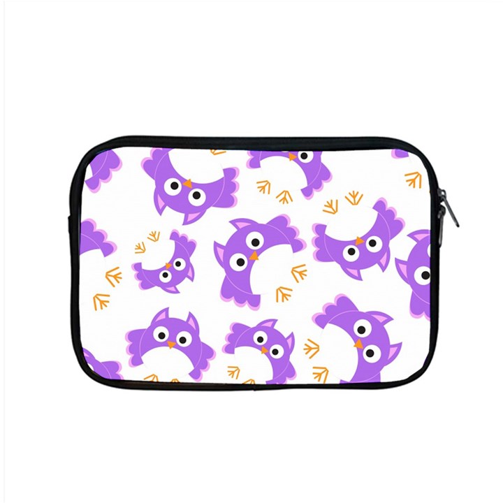 Purple Owl Pattern Background Apple MacBook Pro 15  Zipper Case