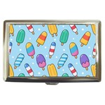 Cute Kawaii Ice Cream Seamless Pattern Cigarette Money Case Front