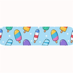 Cute Kawaii Ice Cream Seamless Pattern Large Bar Mats by Vaneshart