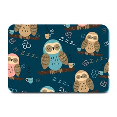 Seamless Pattern Owls Dreaming Plate Mats by Vaneshart