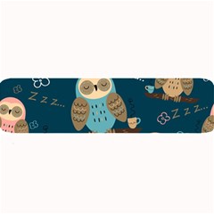 Seamless Pattern Owls Dreaming Large Bar Mats by Vaneshart