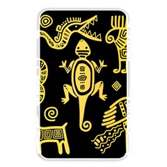 Mexican Culture Golden Tribal Icons Memory Card Reader (Rectangular)