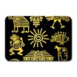 Maya Style Gold Linear Totem Icons Plate Mats 18 x12  Plate Mat