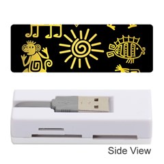 Maya Style Gold Linear Totem Icons Memory Card Reader (stick) by Vaneshart