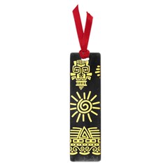 Maya Style Gold Linear Totem Icons Small Book Marks by Vaneshart