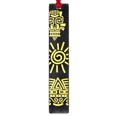 Maya Style Gold Linear Totem Icons Large Book Marks by Vaneshart