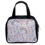 Seamless Pattern With Cute Rabbit Character Classic Handbag (Two Sides) Front