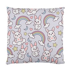 Seamless Pattern With Cute Rabbit Character Standard Cushion Case (two Sides) by Vaneshart