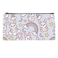 Seamless Pattern With Cute Rabbit Character Pencil Case by Vaneshart