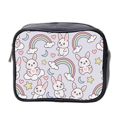 Seamless Pattern With Cute Rabbit Character Mini Toiletries Bag (two Sides) by Vaneshart