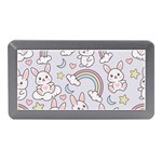 Seamless Pattern With Cute Rabbit Character Memory Card Reader (Mini) Front