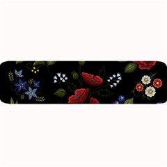 Floral Folk Fashion Ornamental Embroidery Pattern Large Bar Mats by Vaneshart