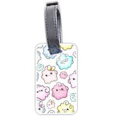 Cute Doodle Cartoon Seamless Pattern Luggage Tag (one Side) by Vaneshart