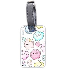 Cute Doodle Cartoon Seamless Pattern Luggage Tag (two Sides) by Vaneshart