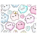 Cute Doodle Cartoon Seamless Pattern Double Sided Flano Blanket (Medium)  60 x50  Blanket Front