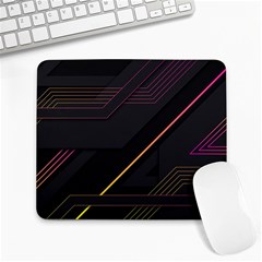 Gradient Geometric Shapes Dark Background Large Mousepads by Vaneshart