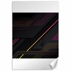 Gradient Geometric Shapes Dark Background Canvas 20  X 30 