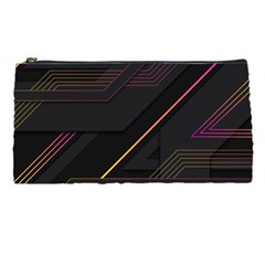 Gradient Geometric Shapes Dark Background Pencil Case by Vaneshart