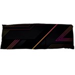 Gradient Geometric Shapes Dark Background Body Pillow Case (Dakimakura) Body Pillow Case