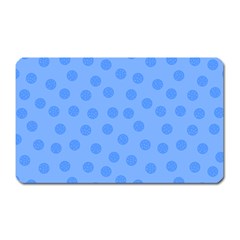 Dots With Points Light Blue Magnet (rectangular) by AinigArt