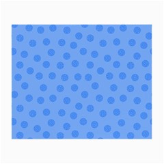 Dots With Points Light Blue Small Glasses Cloth by AinigArt