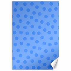 Dots With Points Light Blue Canvas 12  X 18  by AinigArt