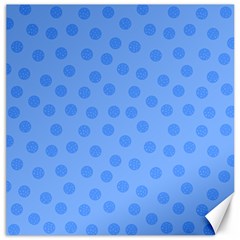 Dots With Points Light Blue Canvas 16  X 16  by AinigArt