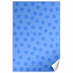 Dots With Points Light Blue Canvas 24  X 36  by AinigArt